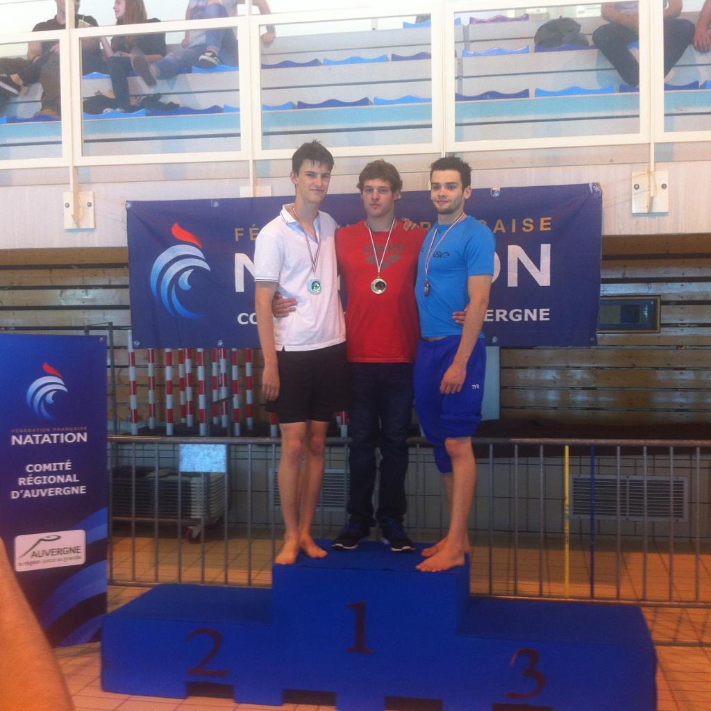 Podium 50 nage libre